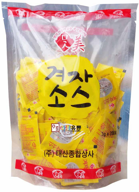 태산 맛미 겨자소스 3g, 600g, 1개