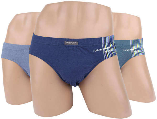 터프가이 남성 삼각팬티 순면100 입체라인 3매세트
