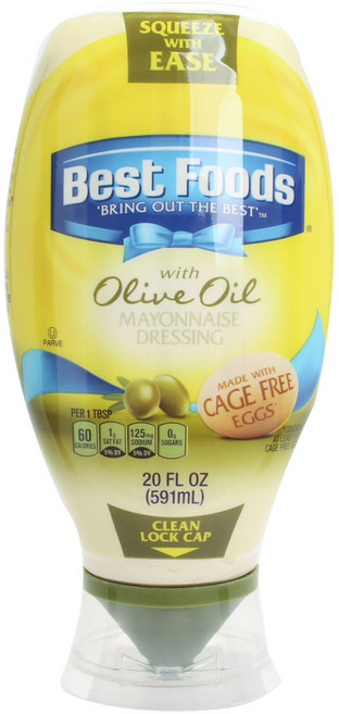 베스트푸즈 마요네즈 드레싱 올리브유 포함 글루텐 프리, 1개, 591ml