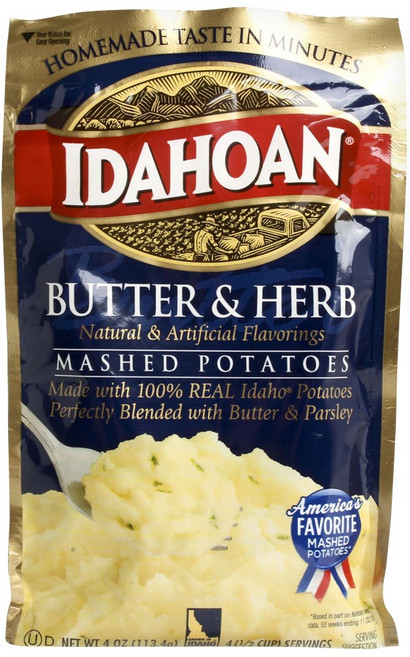 Idahoan 버터 앤 허브 매쉬드 포테이토, 113.4g, 1개