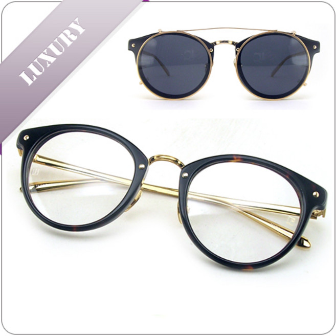 [제쓰니즘]a/LFL228/검은호피골드/18K이온도금/베타티타늄/럭셔리안경/LFL228f-02