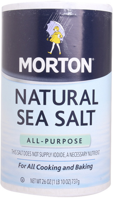Morton 내추럴 씨 솔트 올-퍼포스, 737g, 1개