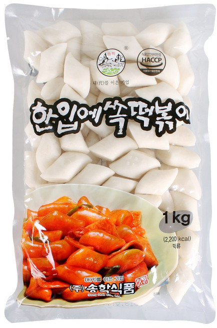 [송학식품] 한입쏙 쌀떡볶이 1kg _ 떡볶이, 1개
