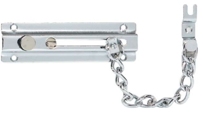 아파트현관 방화문 이중 잠금장치 (체인형) 현관문안전고리 현관문걸이 걸쇠, 1개