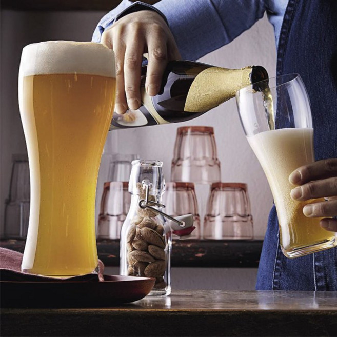Bormioli New Weizen 맥주잔 660ml 6P, 6개