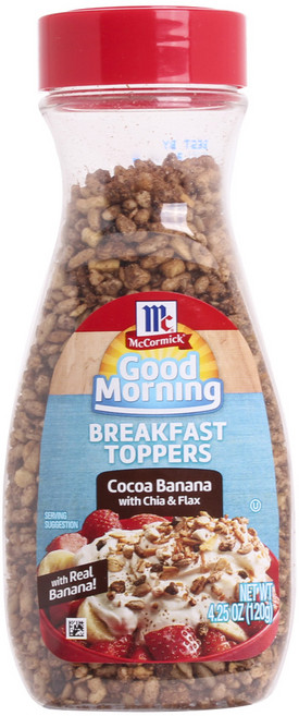 맥코믹 굿모닝 브렉퍼스트 토퍼 코코아 바나나 치아 앤 플랙스, 120g, 1개