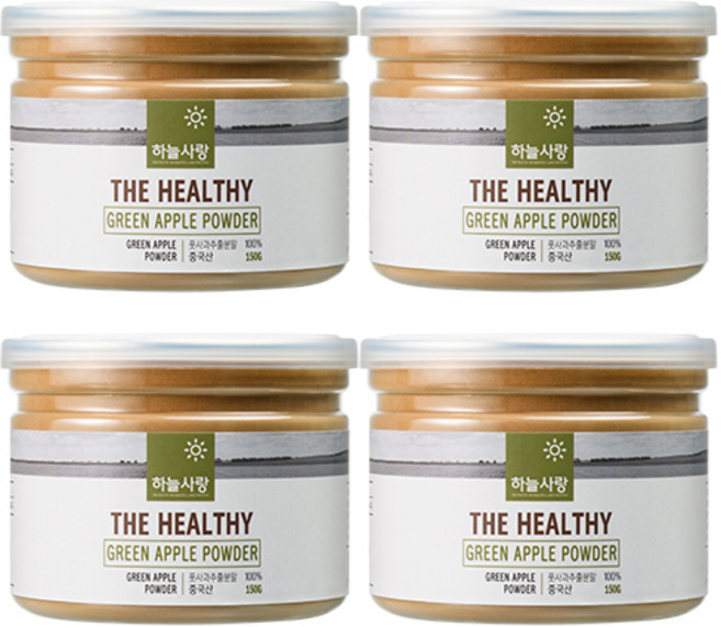 하늘사랑 10배 고농축 풋사과 추출분말 가루 150g, 4개