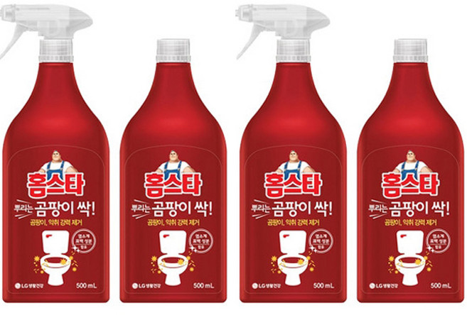 홈스타 뿌리기만하면 곰팡이싹 500ml+500ml, 500ml, 4개