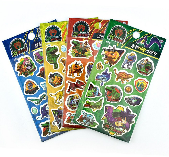 공룡메카드 말랑 야광스티커, 1개