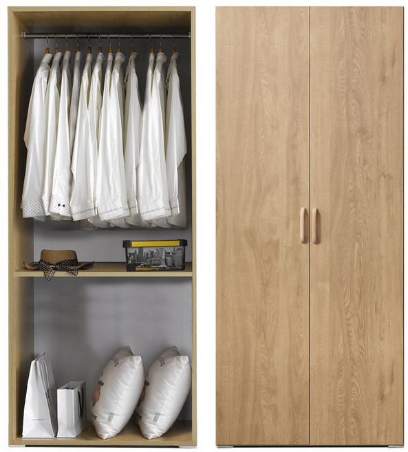 케이컴퍼니 LPM 이음800긴문이불장 장롱옷장, 아카시아