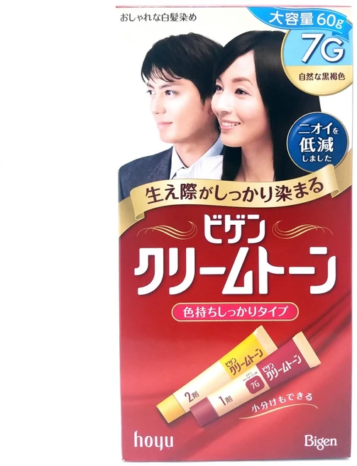 상세설명 비겐크림톤 염모제 60g 염색약 간편염색 비겐, 7G 자연흑갈색, 1개 - 쿠팡