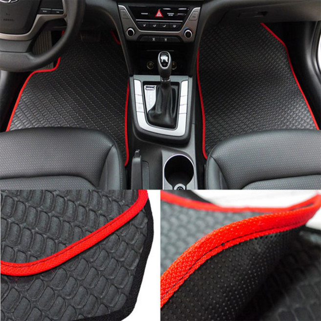 고무매트 올뉴투싼TL 풀세트 차종별 맞춤형, 레이(3P), 검정테두리