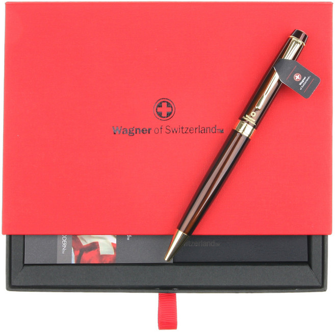 스위스와그너 정품볼펜 PRESTIGE 무료이니셜각인 당일발송, SW-PR-BR/G(브라운)