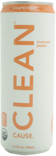 Clean Cause 스파클링 에너지 그레이프프루트, 1개, 340ml