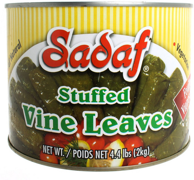 Sadaf 스터프드 바인 잎 통조림, 2kg, 1개