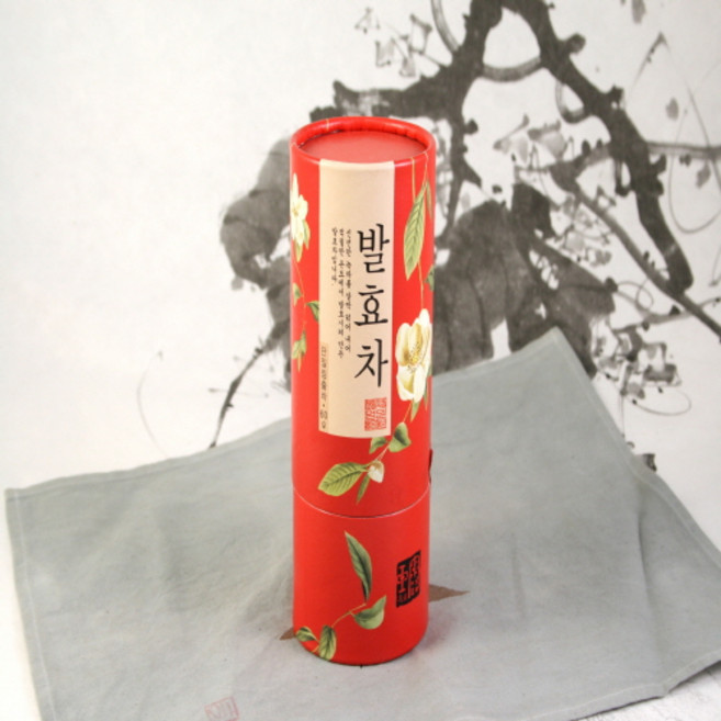 화개제다 발효차 60g / 작설차 녹차 잎차 우롱차 보이차 / 녹차명인 제다원 / 녹차잎 발효 숙성, 1개, 1개입