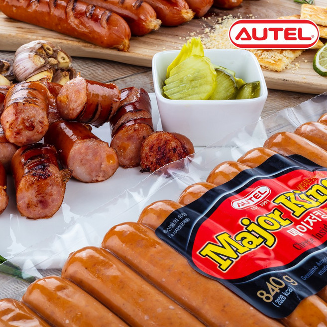 오뗄 메이저킹 체다치즈 소시지 840g, 1개