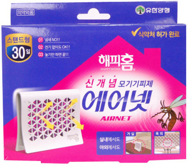해피홈 에어넷 모기기피제 스탠드형, 1개