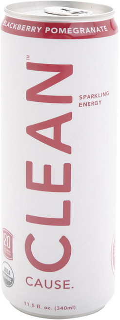 Clean Cause 스파클링 블랙베리 석류, 1개, 340ml