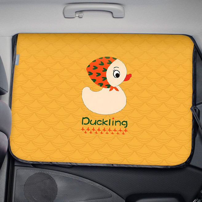 1+1 끌라로 차량용 햇빛가리개 자석형 70cm*50cm, 아기오리, 2개