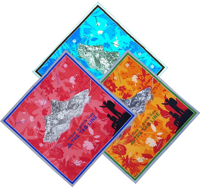 [제프몰] 마운틴 등산스카프(58X58) 등산손수건 자전거, 레드