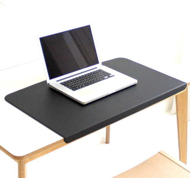 아리아라 고급 VIP 800 가죽 데스크패드 매트, 블랙