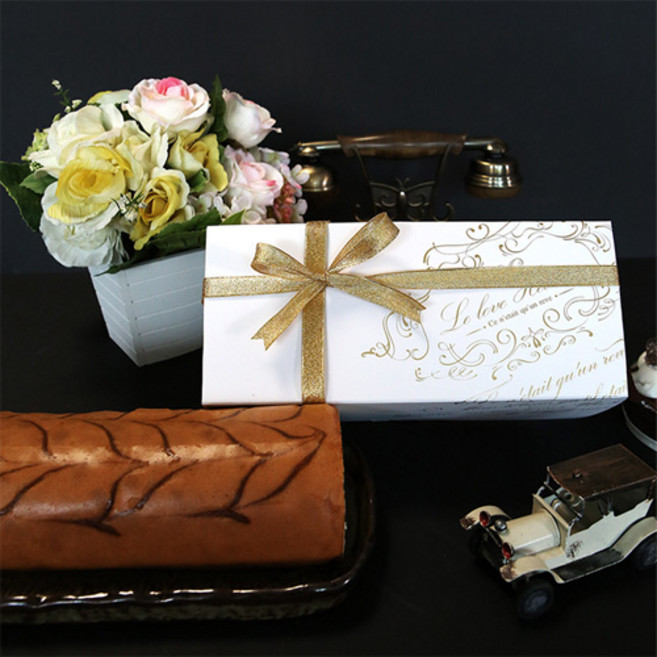 다하임 롤케익상자(화이트골드) 1줄 -받침포함, 1개