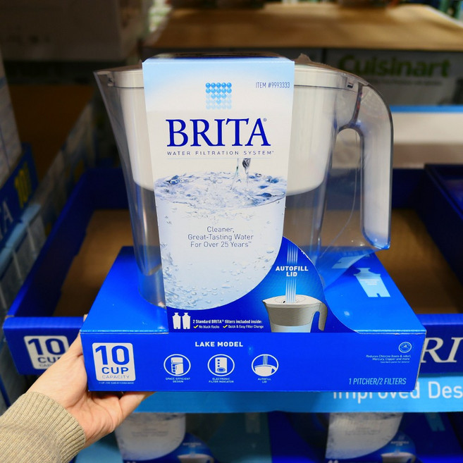 브리타 워터 필터레이션 레이크 모델 10컵 2개필터포함, 2개