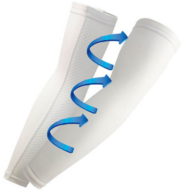 MCN 쿨매쉬 냉감 팔토시 화이트 쿨토시 작업 등산 라이딩토시, 1개