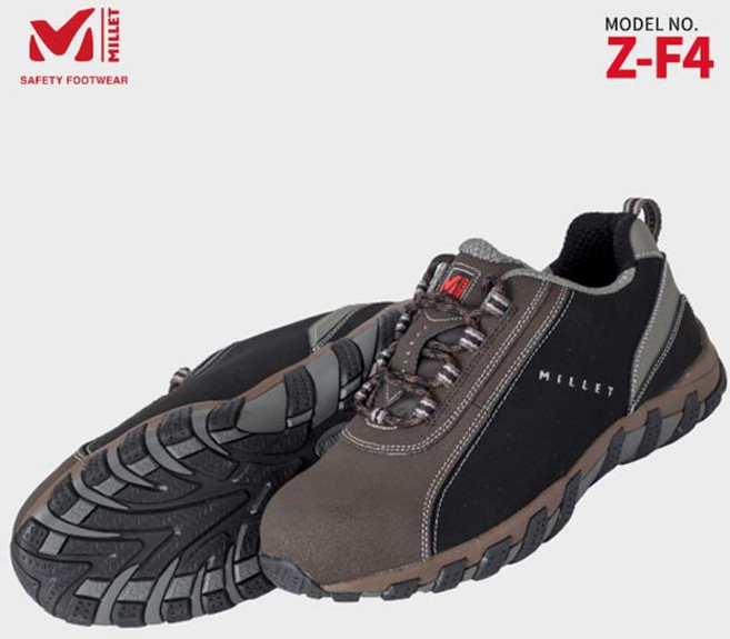 MILLET[세이프텍] 밀레안전화 Z-F4 액션누벅가죽 경량안전화