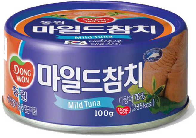 동원 마일드 참치, 100g, 7개