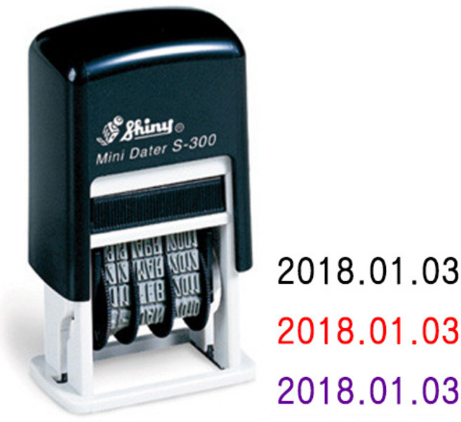샤이니 S300 일부인 스탬프, 2018.01.01(일반), 빨강(레드)