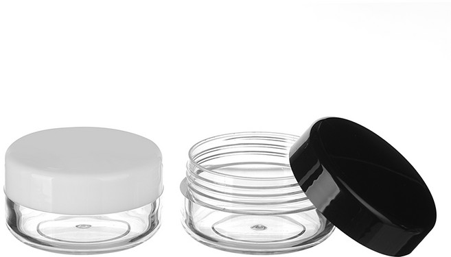 허브스프레이 크림용기 PS 10g [2개묶음], 검정캡, 2개