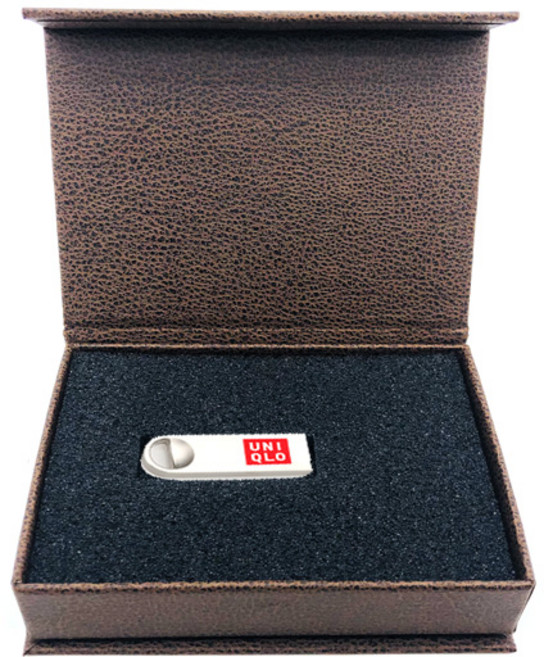 USB 케이스 2종 스틱형 카드형 USB 호환 판촉물 b0425, 브라운, 1개