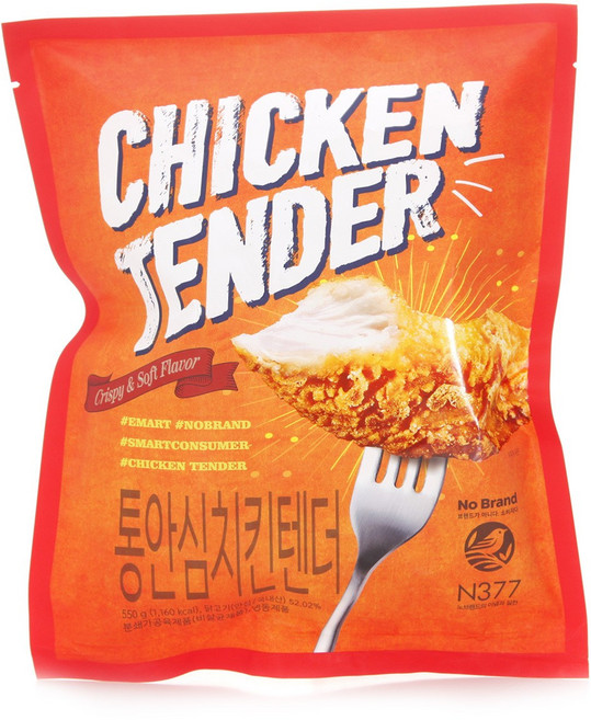 노브랜드 통안심치킨텐더550g, 550g, 2개