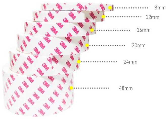 3M PE 폼 양면테이프 2M 10M 8 12 15 20 24 48mm, 10M x 8mm, 1개