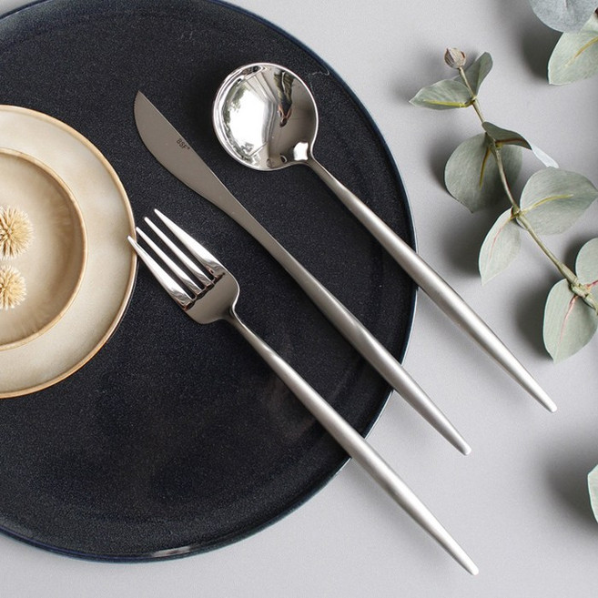 (샤인실버) 디너 커트러리-스푼 포크 나이프, 디너나이프, 1개