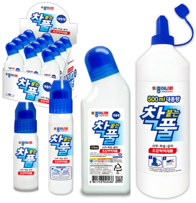 종이나라 착붙는풀 50ml 70ml 170ml, 12개