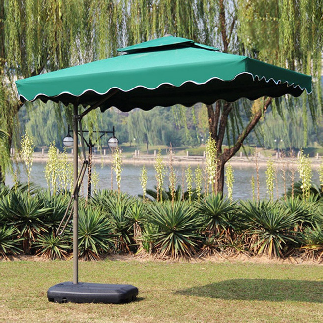 프리폼 대형 야외 그늘막 사각폴딩파라솔, 그린
