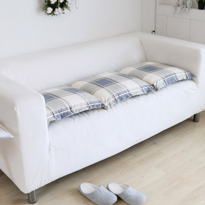 까사베르데 밤비 3단방석(60*180cm)-2color (솜포함), 그레이