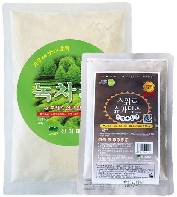 [선미c&c] 녹차호떡믹스+설탕, 750, 1, 600g, 1개
