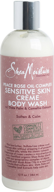 시어모이스처 피스 로즈 오일 컴플렉스 센서티브 크림 바디 워시, 1개, 384ml