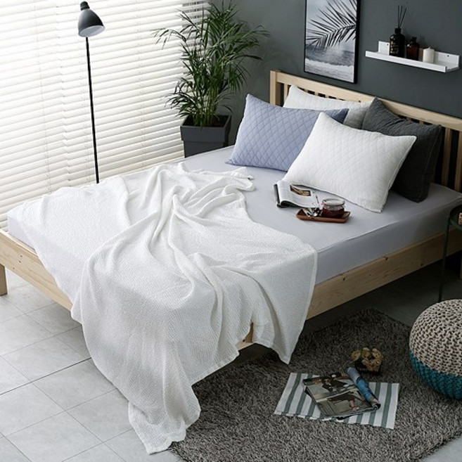 어반화이트 쿠비코 모달 와플 스프레드 6COL. 겹이불/홑이불, 화이트