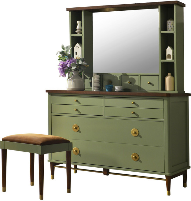 퍼니츠 루이 와이드체스트 수납함 거울 스툴 마리SET 화장대, 루이 1200 와이드 체스트