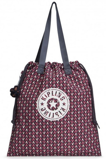 키플링 숄더백 kipling NEW HIPHURRAY - Pink Chevron