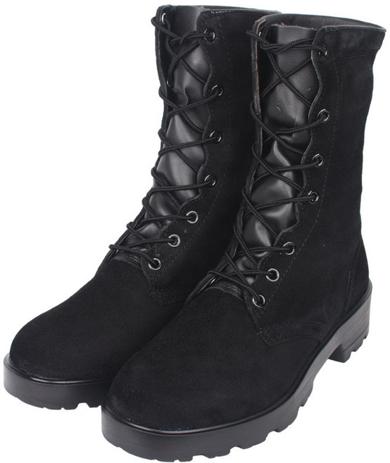 레저포유 국산수제화 보급형 쎄무전투화 긴목 무지퍼 워커 군화