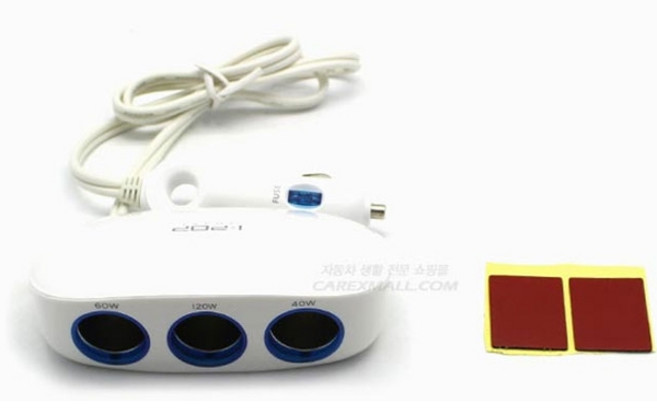 스마트 듀얼 USB 3구 소켓, 카렉스 스마트 듀얼 USB 3구 소켓, 1개