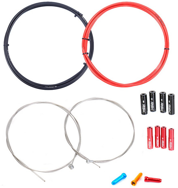 TRLRED 자전거브레이크케이블 변속기속선 마감캡, 1개