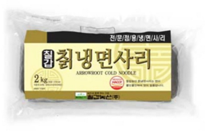 칠갑농산 칡냉면사리 2KG x 6개입(60인분) 1BOX, 6개