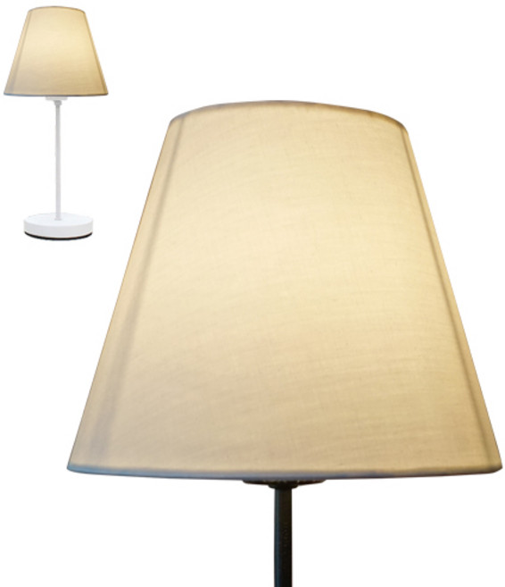 (국내생산)보성조명 패브릭 스탠드갓 조이원통미니 200x165mm 무드조명, 화이트